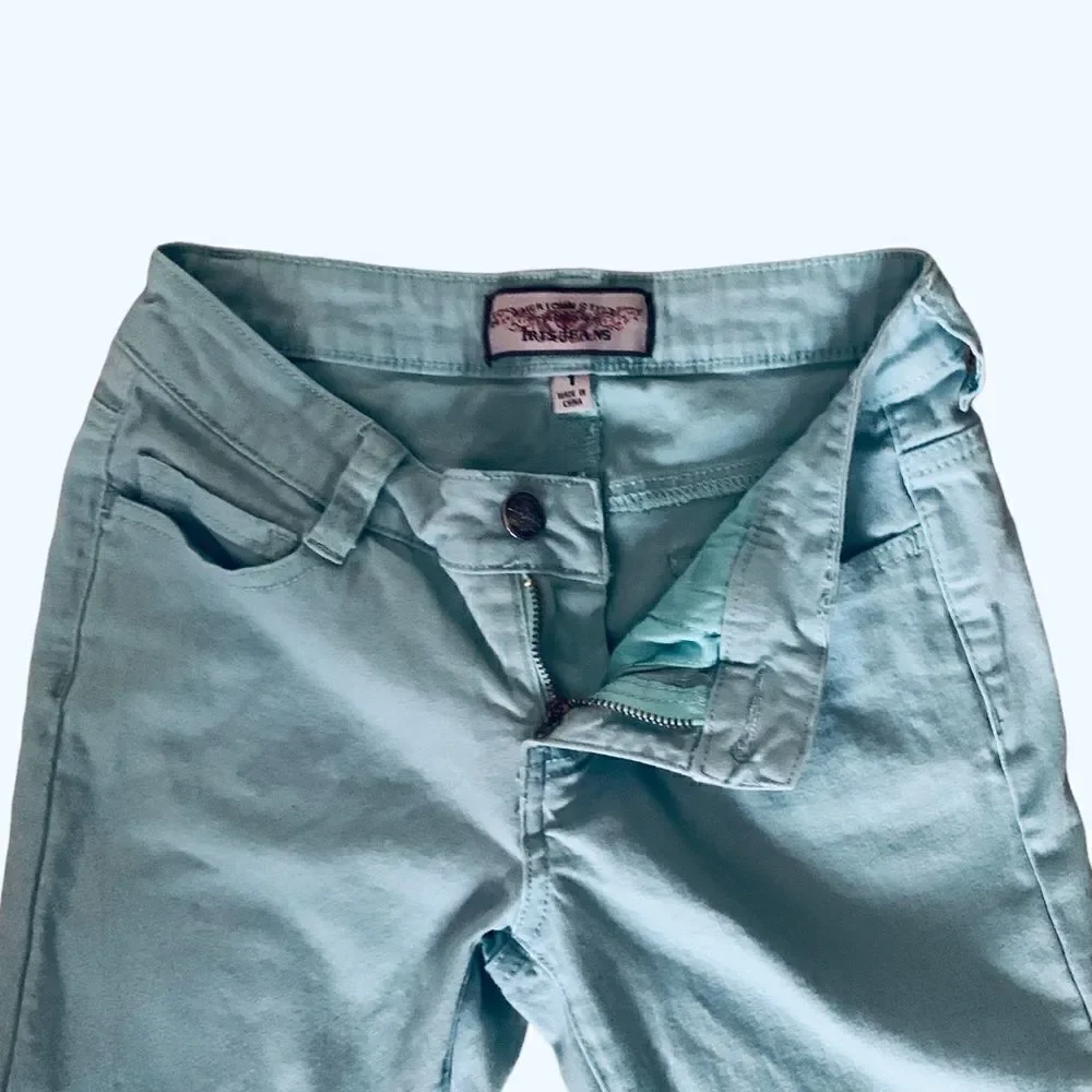 Iris Baby Blue Skinny Jeans Size 1